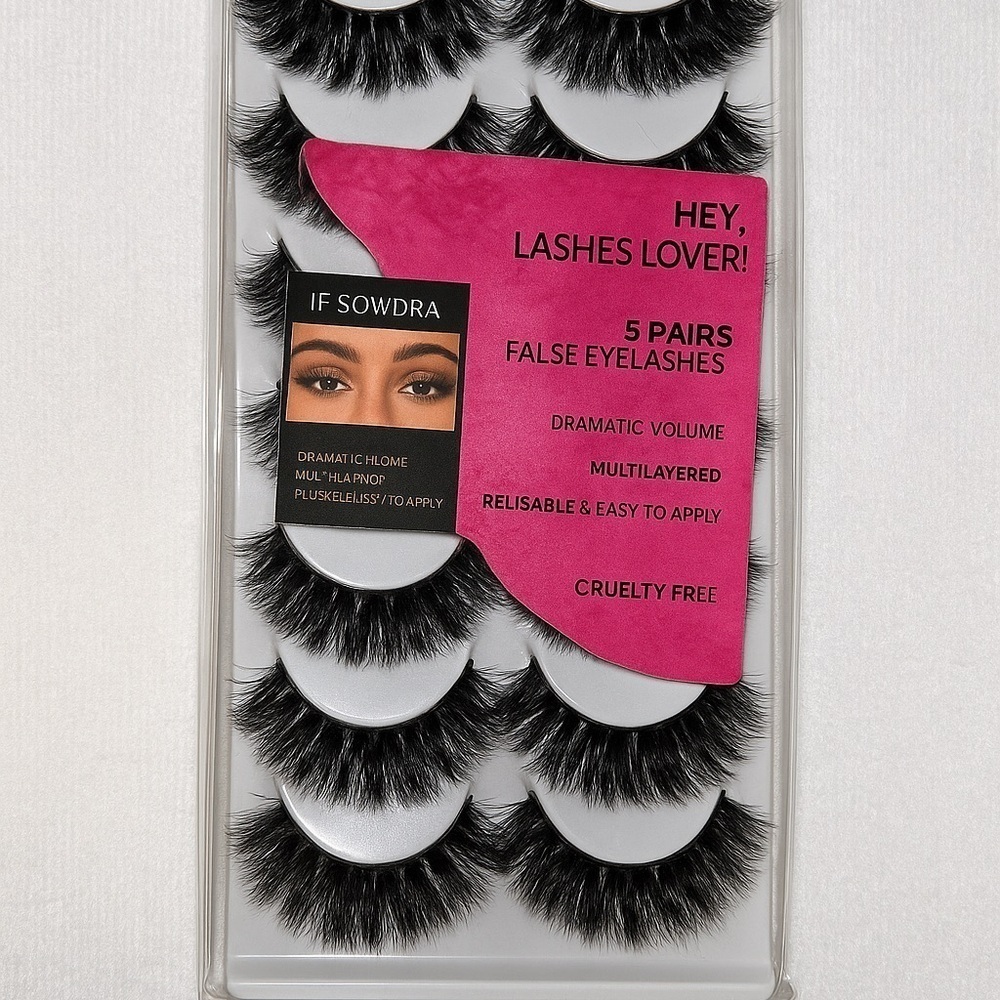 ✨Mega Volume False Eyelash Set - 10 Pairs - Easy Apply, Fluffy Glam✨ - Picture 2 of 5